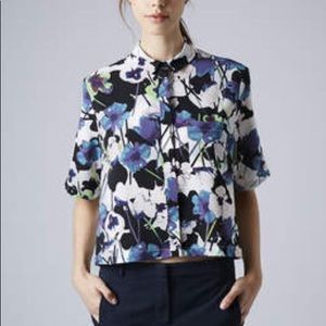 Topshop Petite Short Sleeve Shirt